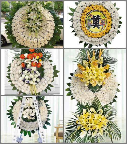 山东青岛胶州市铺集镇常家庄村花圈速递